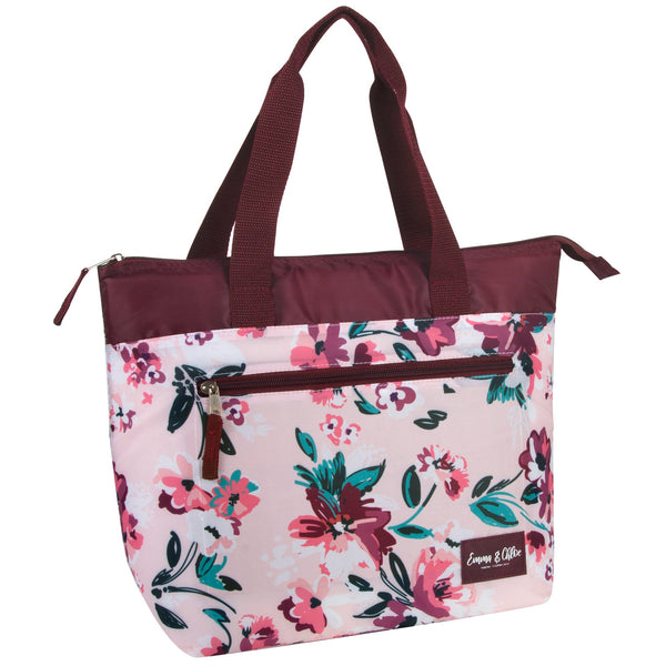 Floral & Tie Dye Lunch Tote - 2 Colors - BagsInBulk.com