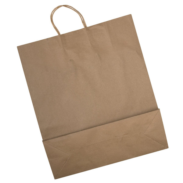 Wholesale 19 Inch Kraft Paper Grocery Shopping Bags - 